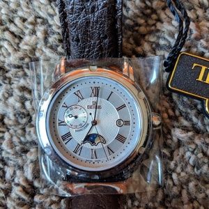 Gevril Wrist Watch. Ostrich Leather Band